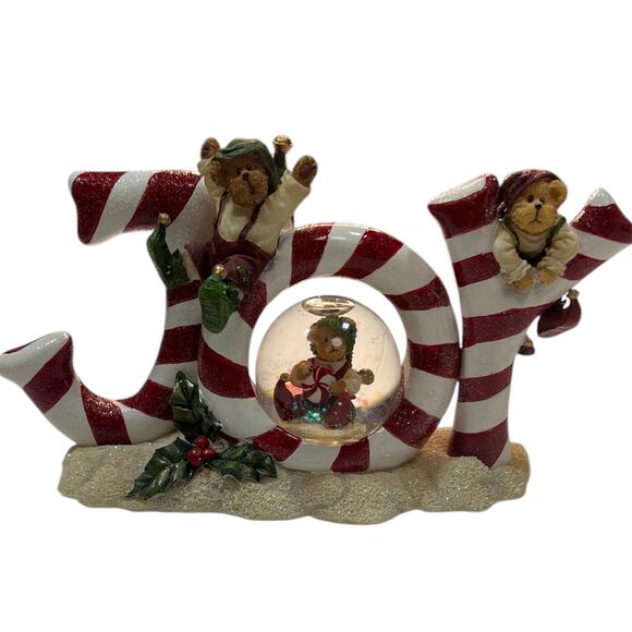 Boyds Bear Jingle Jangle Joe Z Elfbeary Water Globe Christmas collectible - Picture 9 of 9